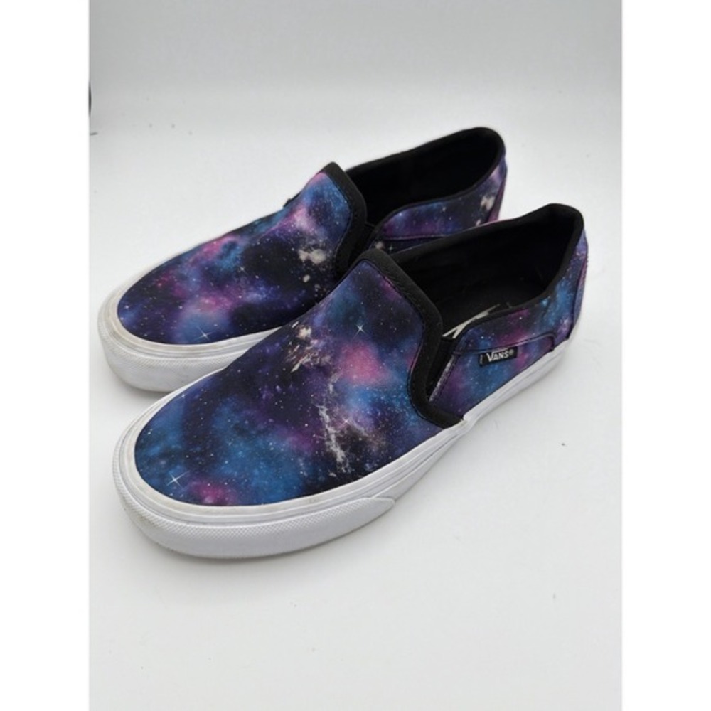 Vans Classic Slip-On Galaxy Print Space Cosmic Sneakers‎ Women's 7.        1665
